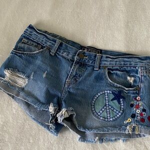 Pink Victoria Secret demin shorts